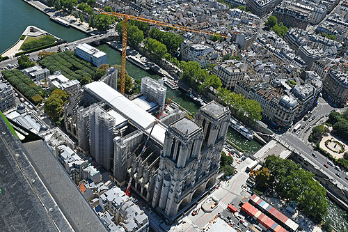 Cathédrale Notre-Dame de Paris et les réparations en cours