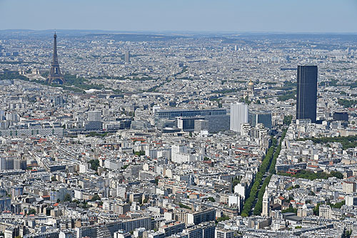 Tour Eiffel et Tour Montparnasse