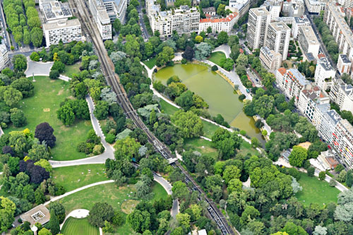 Au dessus du Parc Montsouris