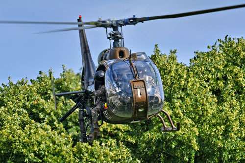 Hélicoptère Gazelle Gatling Armée de Terre ALAT France
