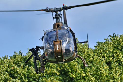 Hélicoptère Gazelle Gatling Armée de Terre ALAT France