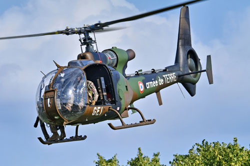 Hélicoptère Gazelle Gatling Armée de Terre ALAT France