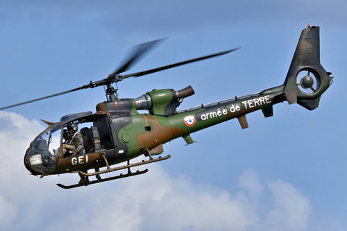 Hélicoptère Gazelle Gatling Armée de Terre ALAT France
