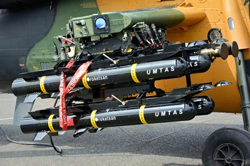 Missiles UMTAS sur le T129 ATAK