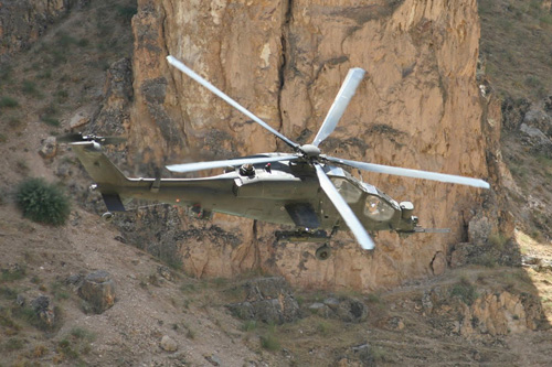 Hélicoptère d'attaque A129 Mangusta italien