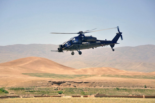 Hélicoptère d'attaque A129 Mangusta italien