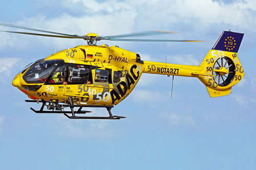 Hélicoptère de secours H145 D-HYAL ADAC 50 ans