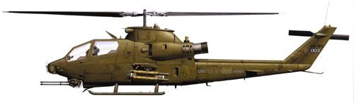 Hélicoptère AH1F Cobra de l'US Army