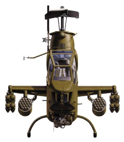 Hélicoptère AH1F Cobra de l'US Army