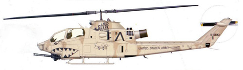 Hélicoptère AH1F Cobra de l'US Army