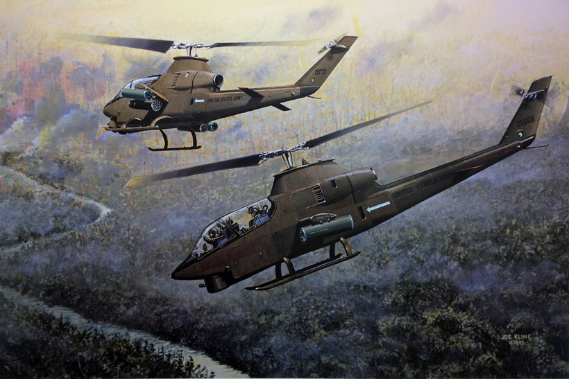 Hélicoptères d'attaque AH1G Cobra au Vietnam