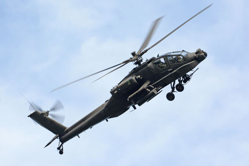 Hélicoptère d'attaque AH64D Apache Longbow de l'Armée de Terre néerlandaise (KLU)