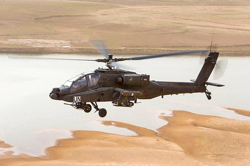 Hélicoptère d'attaque AH64D Apache Longbow de l'Armée de Terre néerlandaise (KLU)