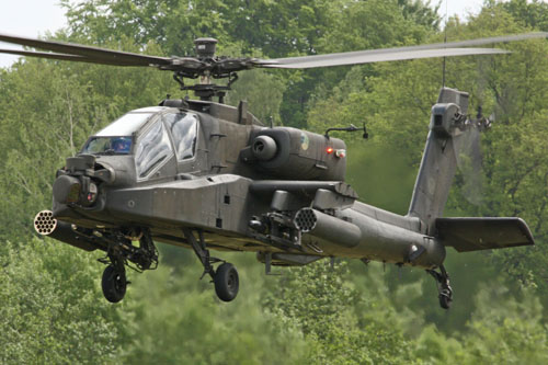 Hélicoptère d'attaque AH64D Apache Longbow de l'Armée de Terre néerlandaise (KLU)