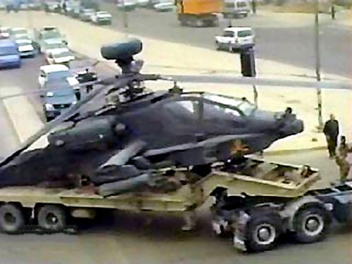 Hélicoptère d'attaque AH64 Apache de l'US Army