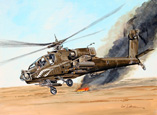 Hélicoptère d'attaque AH64 Apache de l'US Army