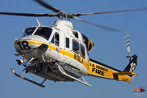 Hélicoptère BELL 412 County of Los Angeles Fire Department