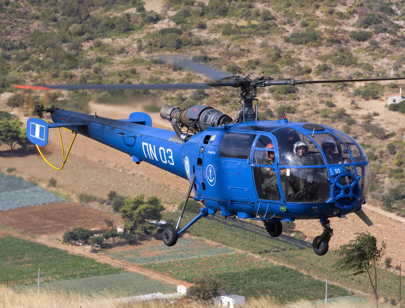 Hélicoptère Alouette III Grèce