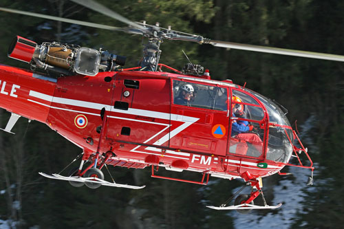 Alouette III de la Sécurité Civile