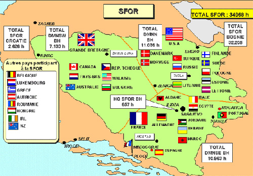 Carte zones SFOR