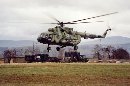 Hélicoptère MI17 russe