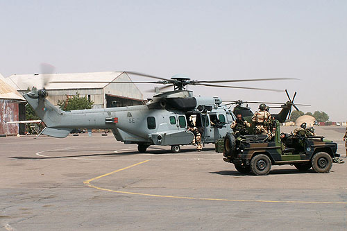 Hélicoptère Caracal ALAT au Tchad