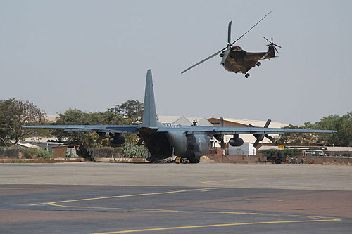 Hélicoptère Puma ALAT au Tchad