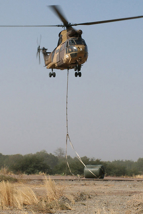 Hélicoptère Puma ALAT au Tchad