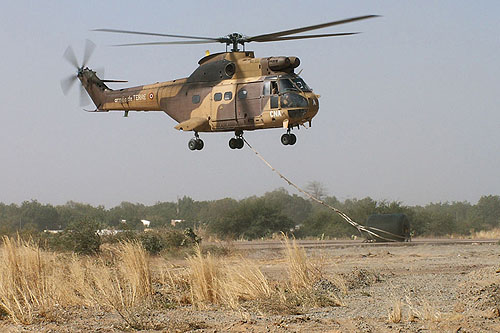 Hélicoptère Puma ALAT au Tchad