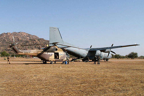 Hélicoptère Puma ALAT au Tchad