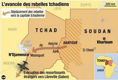 Offensive des rebelles au Tchad