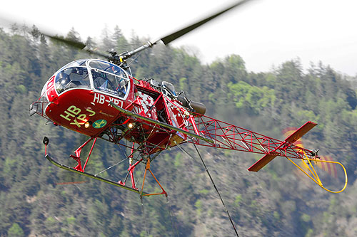 Hélicoptère SA315 Lama Air Zermatt