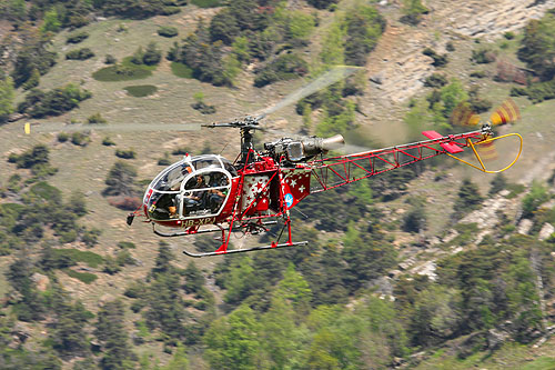 Hélicoptère SA315 Lama Air Zermatt