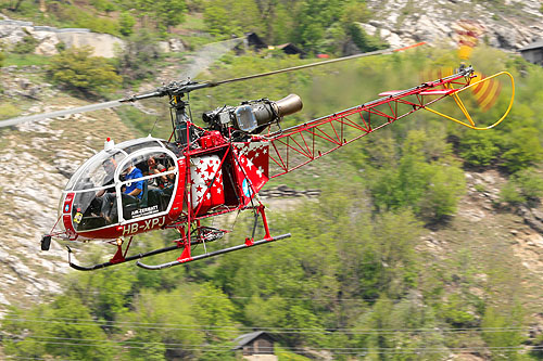 Hélicoptère SA315 Lama Air Zermatt