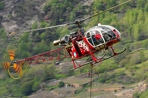 Hélicoptère SA315 Lama Air Zermatt