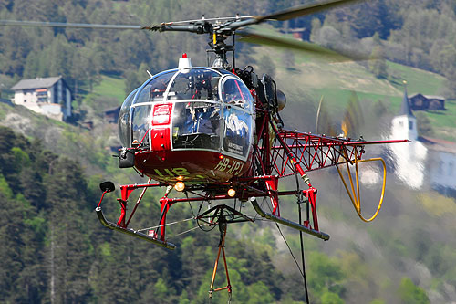 Hélicoptère SA315 Lama Air Zermatt