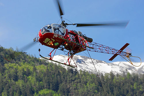 Hélicoptère SA315 Lama Air Zermatt