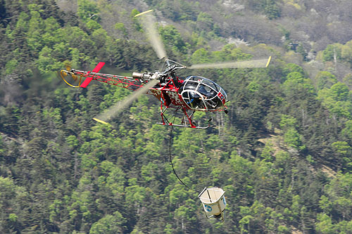 Hélicoptère SA315 Lama Air Zermatt