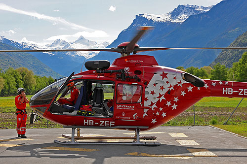 Hélicoptère EC135 Air Zermatt