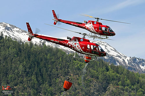 Hélicoptère AS350 Ecureuil Air Zermatt