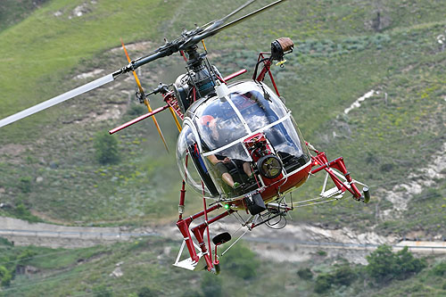 Hélicoptère SA315B Lama HB-XII d'AIR ZERMATT