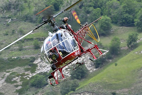 Hélicoptère SA315B Lama HB-XII d'AIR ZERMATT