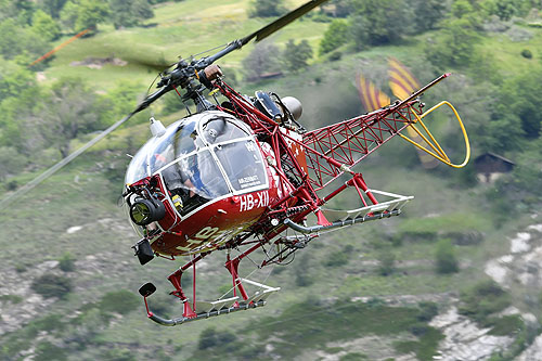 Hélicoptère SA315B Lama HB-XII d'AIR ZERMATT