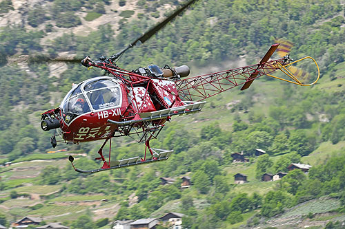 Hélicoptère SA315B Lama HB-XII d'AIR ZERMATT