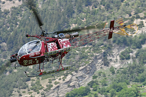 Hélicoptère SA315B Lama HB-XII d'AIR ZERMATT