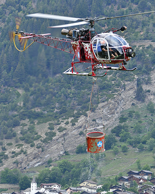 Hélicoptère SA315B Lama HB-XII d'AIR ZERMATT