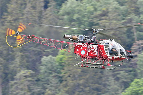 Hélicoptère SA315B Lama HB-XII d'AIR ZERMATT