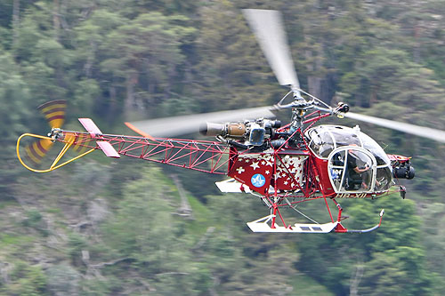 Hélicoptère SA315B Lama HB-XII d'AIR ZERMATT