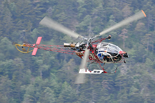 Hélicoptère SA315B Lama HB-XII d'AIR ZERMATT