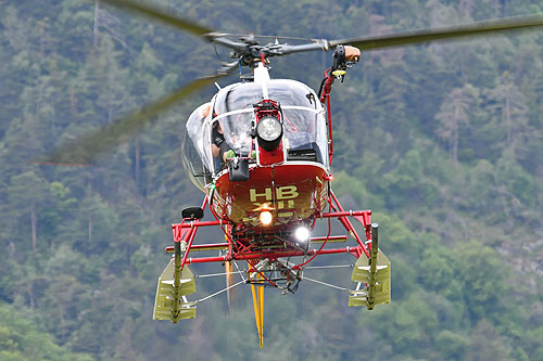 Hélicoptère SA315B Lama HB-XII d'AIR ZERMATT